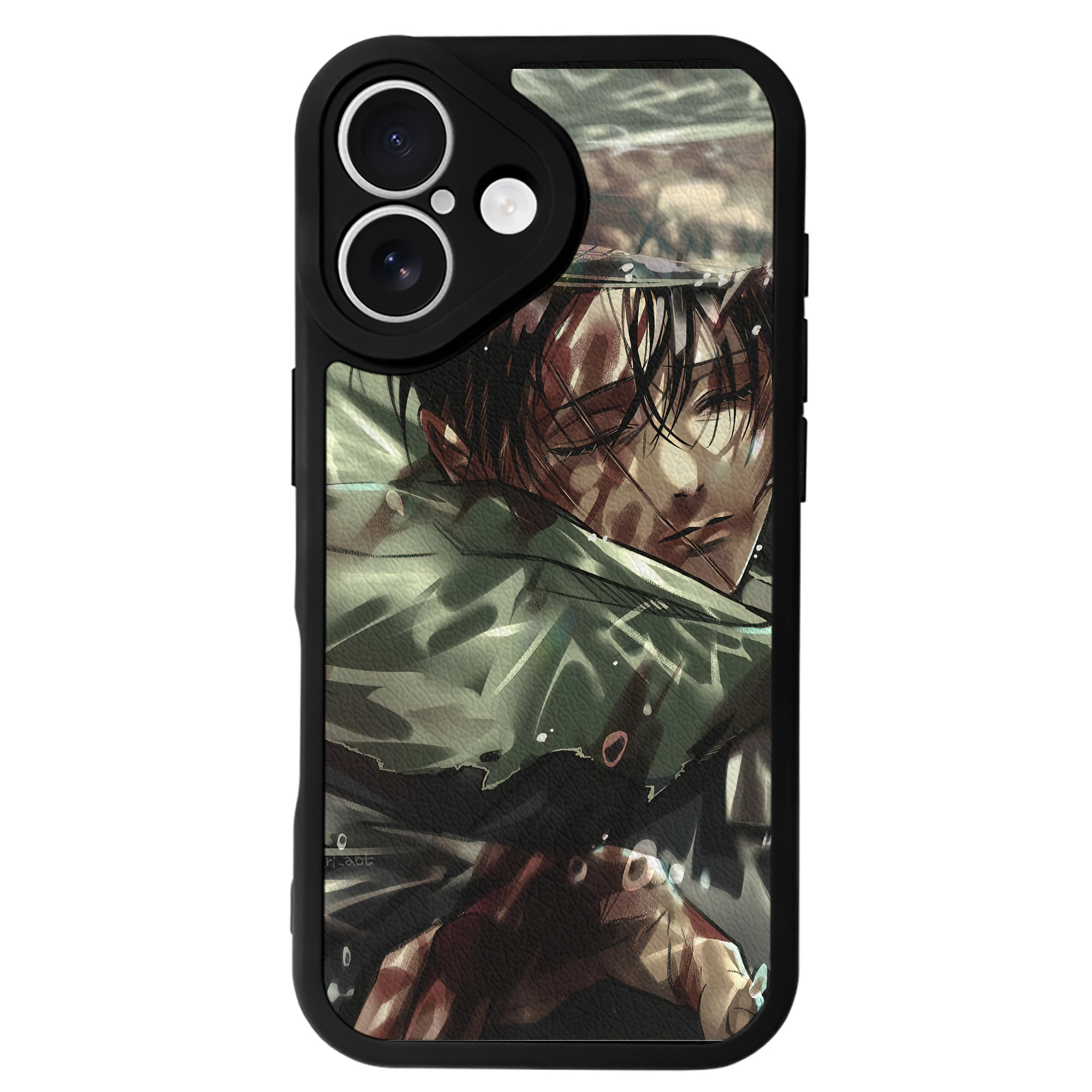 （画像用） 進撃の巨人 Attack on Titan 【iPhone 16シリーズ対応】シリコンスマホケース（レザー調） 材質：シリコン